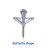 Butterfly Wall Anchors 100Pcs(50 Sets), Hollow Wall Expansion Tubes with Screws for Drywall & Plasterboard