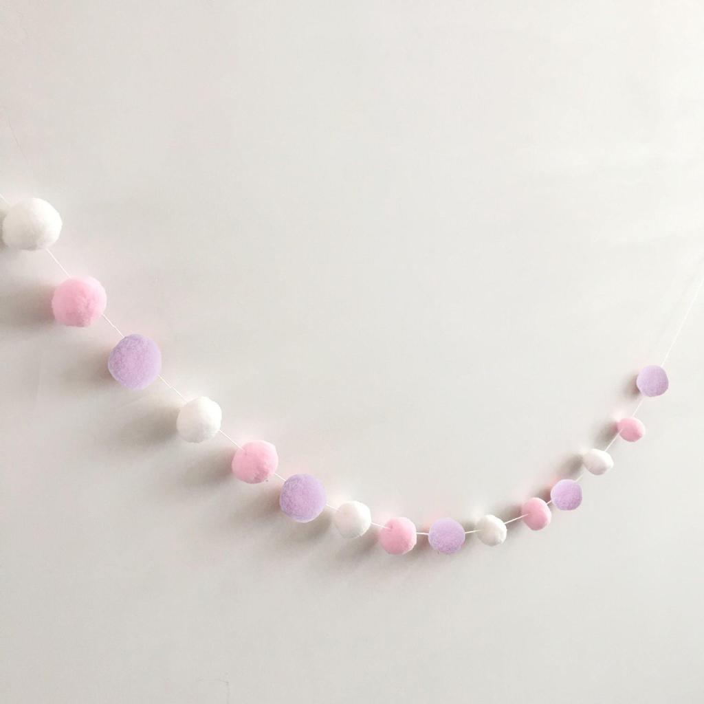 Macaron Color Ball Banner: Children's Room and Festival Hanging Decor