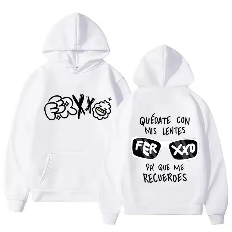 Ferxxoo Feid 2024 Retro Harajuku Hoodie Unisex Funny Classic Graphic Pullover Sweatshirt Vintage Style for Women And Men