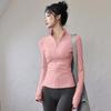 Women's Quick-Dry Long Sleeve Yoga & Running Top - Slimming, Professional Fitness Outerwear