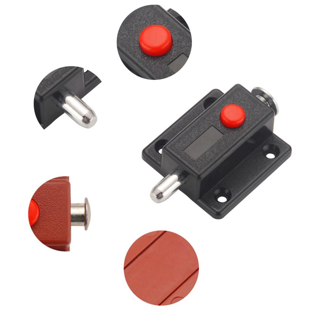 10Pcs Automatic Spring Bolts Latch Lock For Door Cabinet Box Cupboard Slide Locker Small Plastic Bolts Home Furniture Hardware