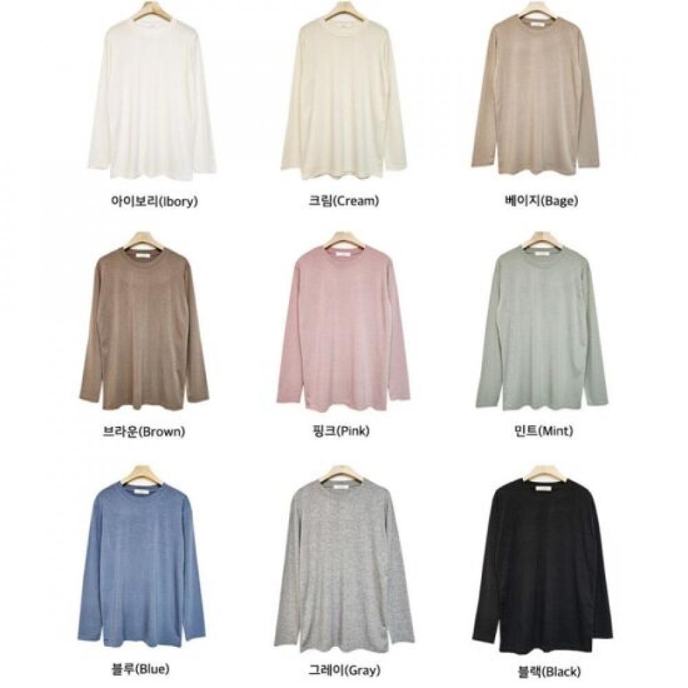 From HearT Fleece Basic Round T shirT 9color
