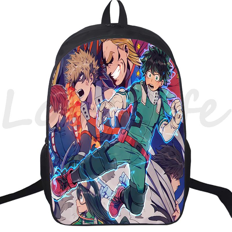 Anime Backpack My Hero Academia School Bags for Boys Girls Boku No Hero Academia Bagpack Teens Travel Bag Rucksack Kids Mochila