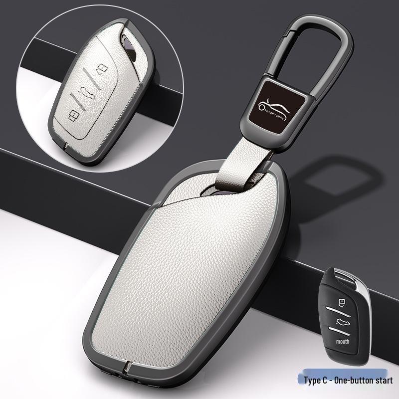 Compatible Metal Key Shell Cover for Roewe RX5 (2016-2020), I6, RX8, RX3, EI5 Models.