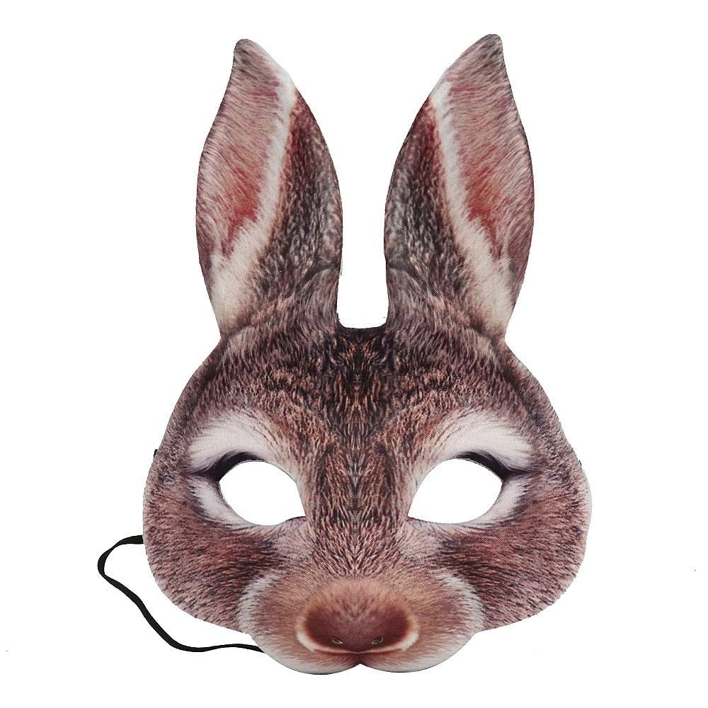 Animal Mask Easter Mardi Gras Carnival Party Cosplay Masquerade Party Eva Rabbit Mask Birthday Decoration Photo Props Children