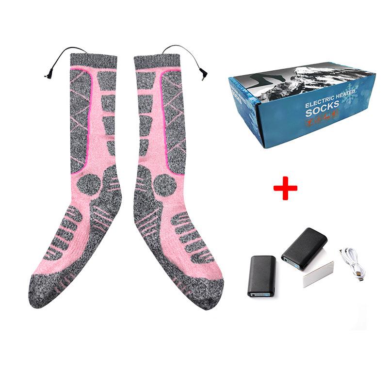 Smart Heated Winter Socks with USB Charging, Three-Speed Temperature Control for Men and Women - Ideal for Skiing and Warmth