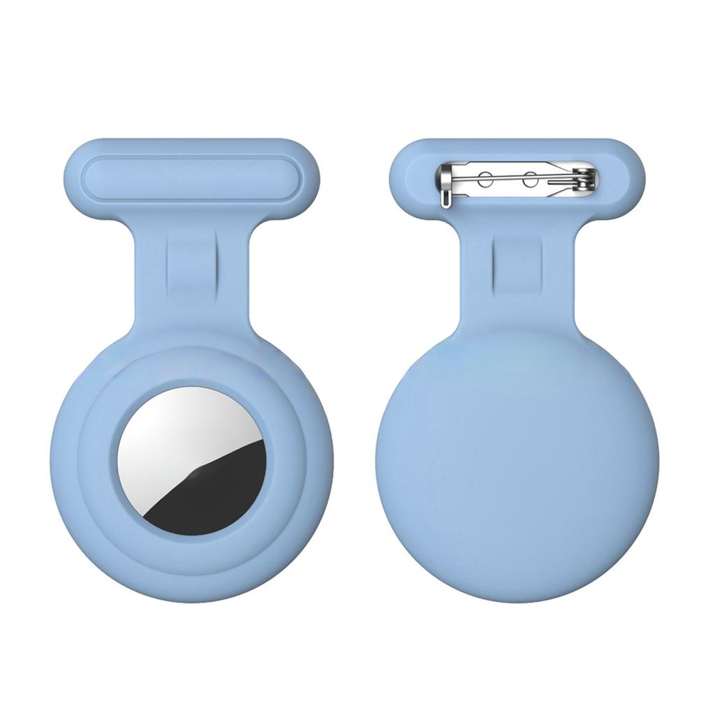 Hidden Airtag Holder for Kids GPS Tracker Silicone Air tag Holder with Brooch Pin, Airtags Clip Child/Elderly/Backpack/Luggage