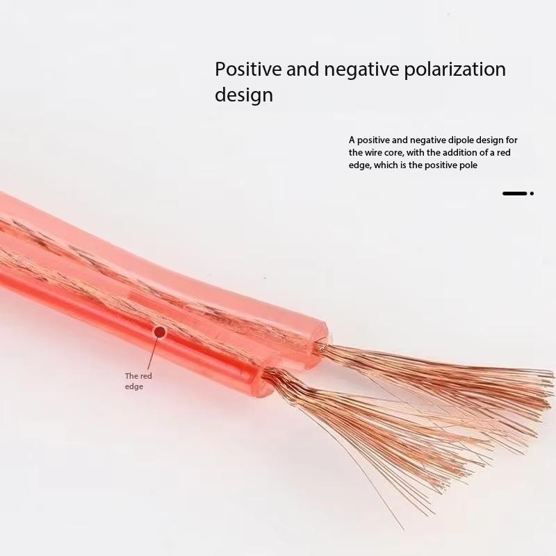 DIY Loud Audio Cable Hi-Fi Audio Cable Oxygen Free Copper Audio Wire for Amplifier Home theater KTV DJ SystemGood product