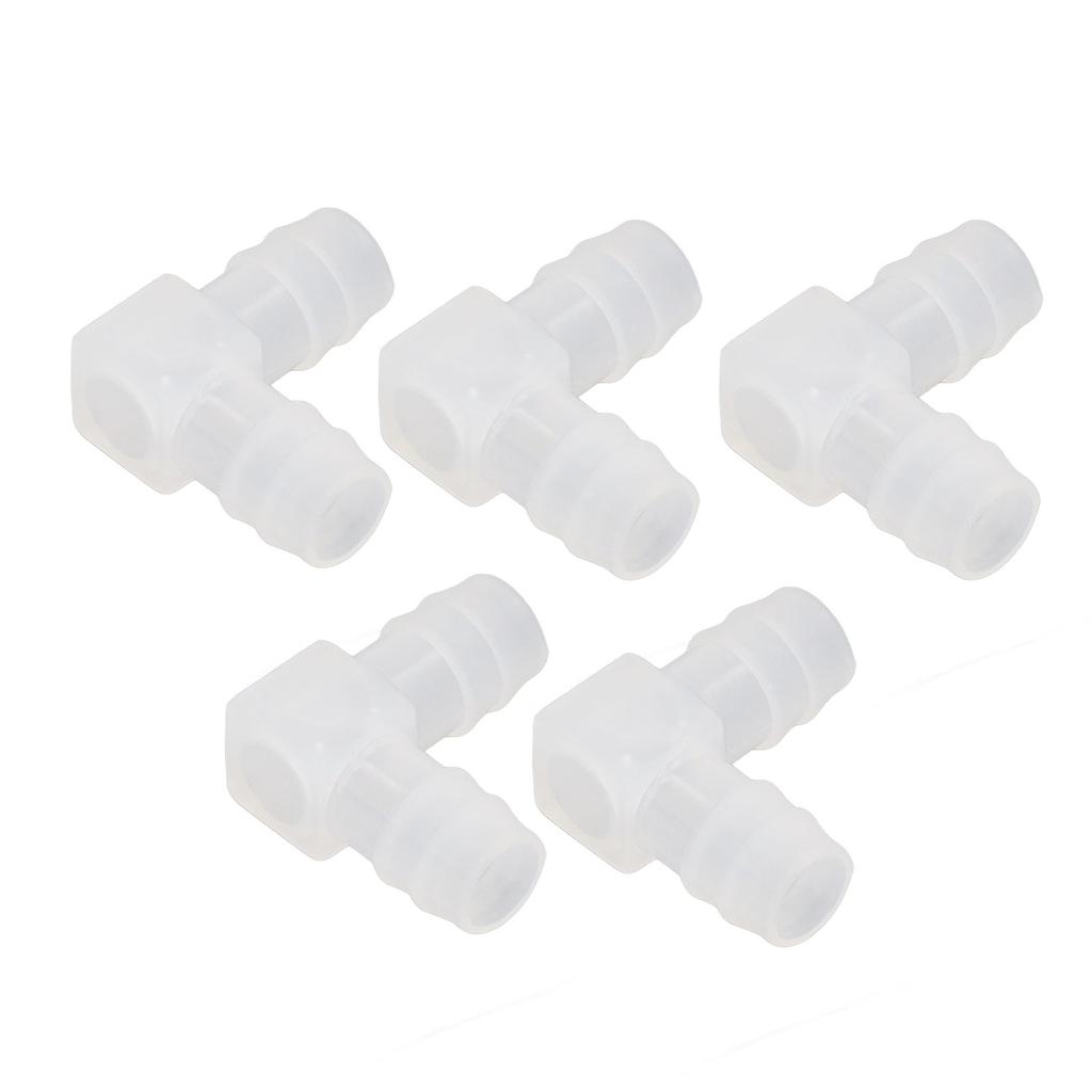 10Pcs Plastic Hose Joint 90 Degrees Elbow Bend PP Non Toxic Odorless L Pipe Connector for Aquarium Laboratory 16mm