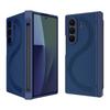 PU Leather With Touch Pen & Privacy Glass Film Phone Case For Samsung Galaxy Z Fold 7 6 5G With Hinge Shockproof Protectiv Cover