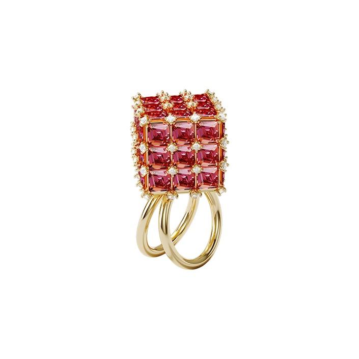 Swarovski Curiosa Cocktail Ring Women rings 5599807 Orange,55