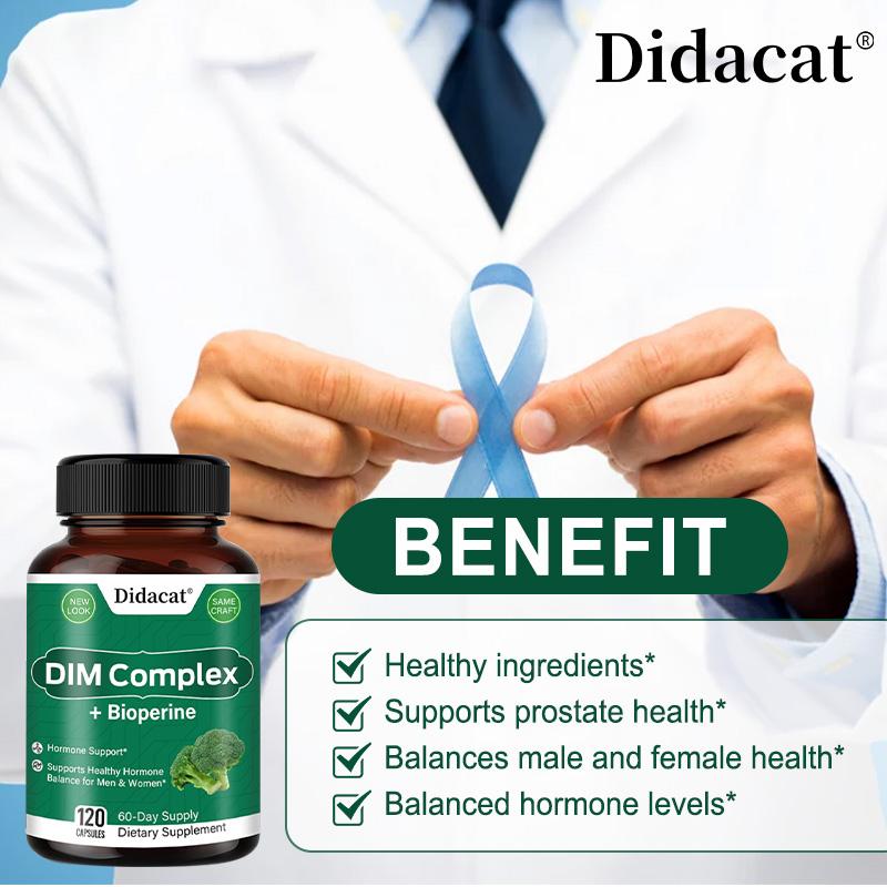 Broccoli Florets 4:1 Extract Complex Capsules with 120 Vegetable Capsules, 60‑Day Supply for Men & Women