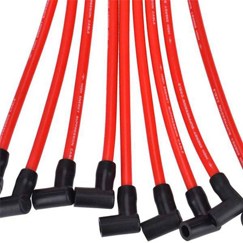 NEW-Ignition Wire Set For  AM General Isuzu HEI SBC BBC 350 350383454 2 Set 10.5MM Spark Plug Wire SP10-390-1010