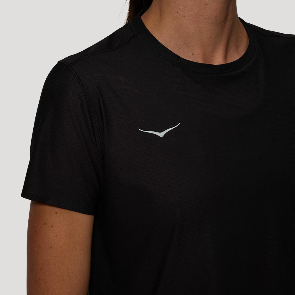 [hoka] Hoka Women's Aerolight Short Sleeve 2.0 1175774-BLK