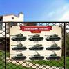 Vintage Metal Sign  The Red Army 1945 Soviet Tank Art   Iron Wall Hanging Decor for Home Living Room Study Campus  Un