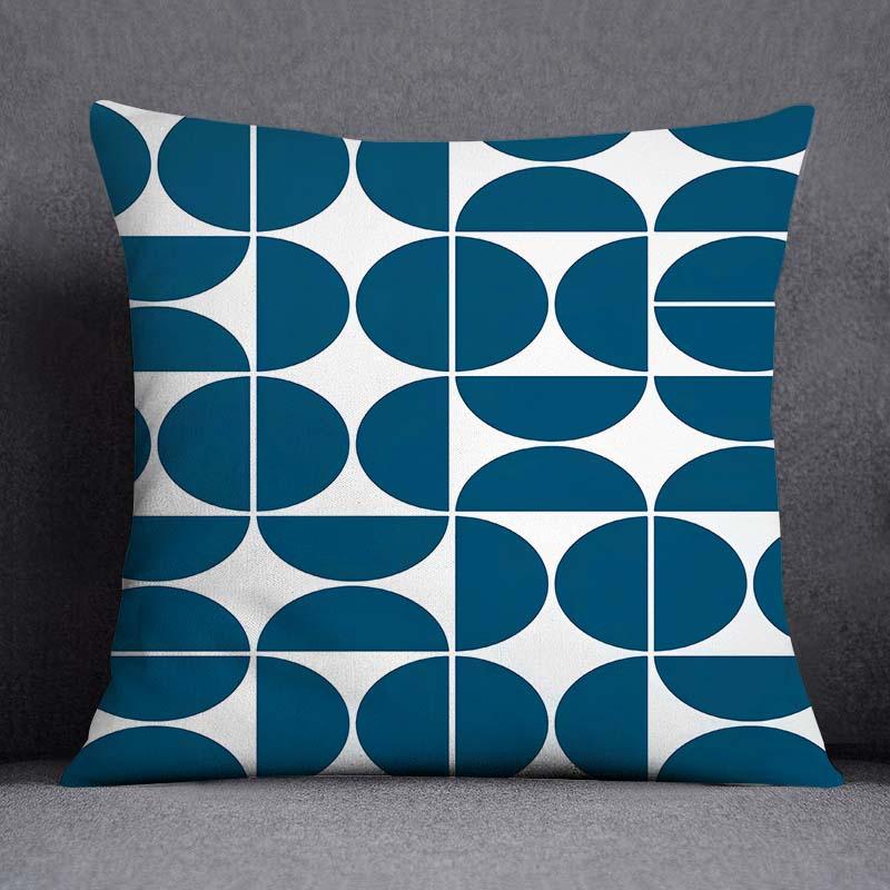 Semicircle Combination Series Pattern Decorative Pillowcase Square Pillowcase Home Office Decoration (45cm*45cm)