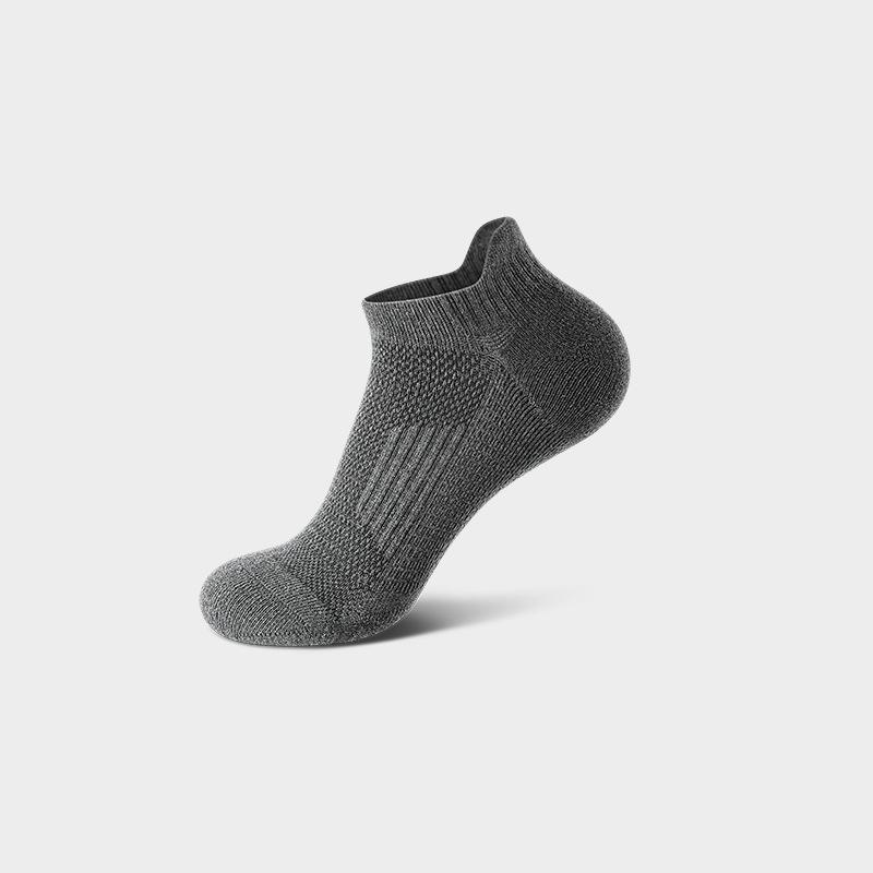 Running Socks, Men's Summer Thin Short Socks, Towel Bottom, Sweat-absorbing Mesh, Breathable, Professional Outdoor Sports Marathon Socks
