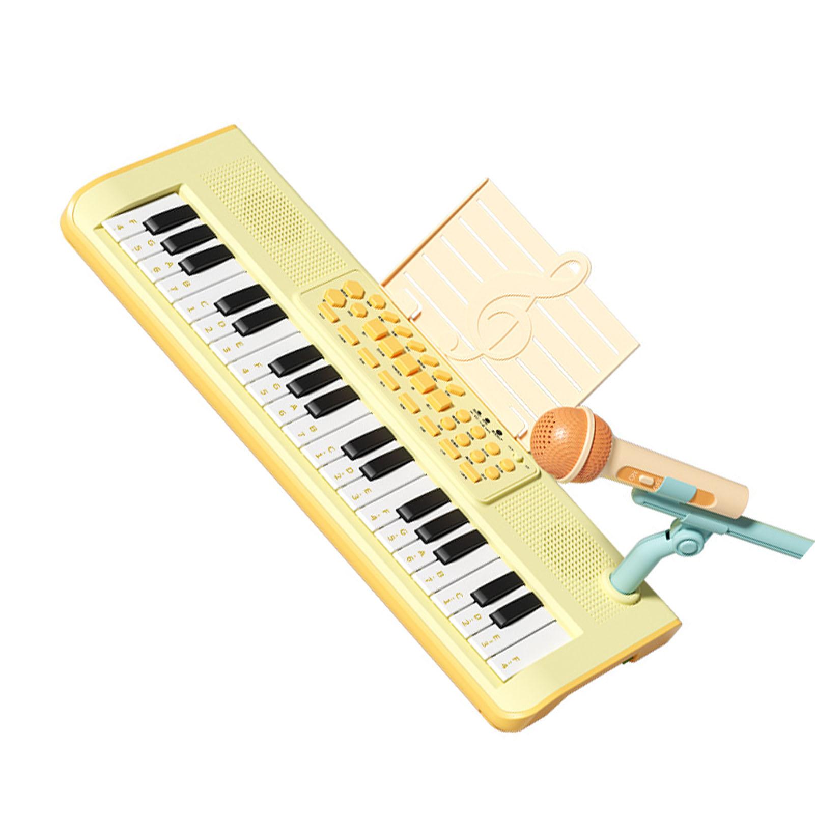 

37 клавиш электронный орган с микрофоном детский комплект электропианино музыкальная клавиатура обучающая игрушка