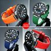 Soft FKM strap For Casio PROTREK series PRX-8000T/YT PRX-8001YT watch band Men fluororubber bracelet wristband watch Accessories