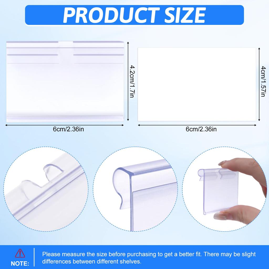 10/30 stuks Labelhouder, PVC Prijslabelhouder Helder Plastic Herbruikbaar, Geschikt Voor Grote Winkelcentra, Supermarkten, Winkels