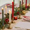 Modern Minimalist Short Candlestick Holders Metal Gold Black Silver Candle Stand For Home Table Wedding Festival Party Decor