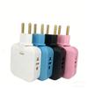 European Standard Rotating Plug Adapter – 180° Rotatable Multi-Outlet Extension Socket Cordless, Lightweight & Portable