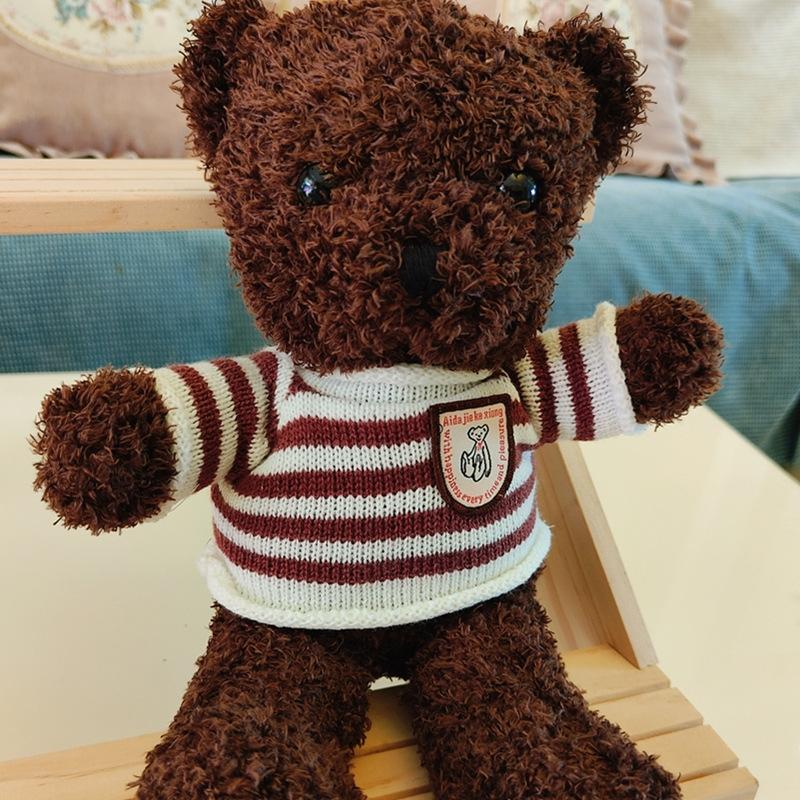 Plush Toy Teddy Bear Doll Plush Toy Doll Gift Animal Bear Doll Gift Throw Pillow