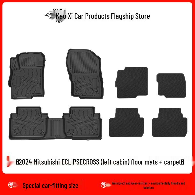 2024 Mitsubishi ECLIPSE CROSS LHD TPE Floor Mats - Odorless, Waterproof, Eco-Friendly
