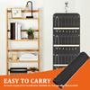 Hanging Jewelry Organizer Earrings And Necklaces Door/Wall Hanger Bag Dual-sided Jewelry Ring Bracelet Pins Badge Storage Holder