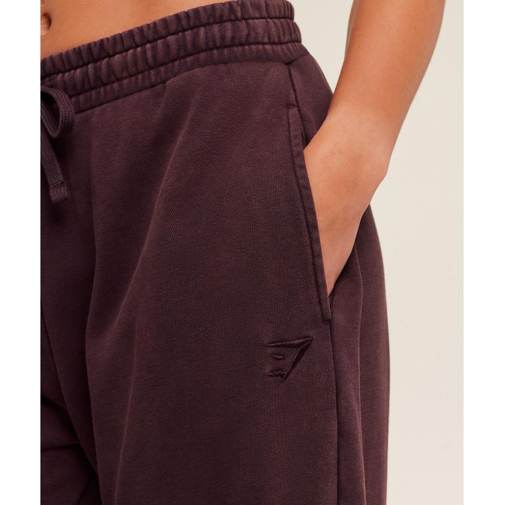 Gymshark Power Washed Joggers Cherry Purple Acid Wash Small Ball B4c2h Pclv