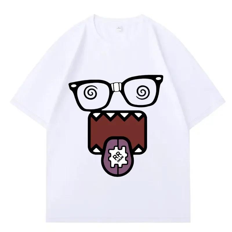 Domo Kun Funny Meme T Shirts Mens Women Clothes Classic Casual Tee Shirts Short Sleeve Summer Tshirt Tops Streetwear