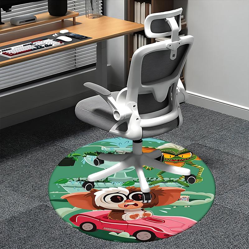 

Gizmo,Gremlin Chair mat Round Rug Office carpet, Non slip, Suitable for Living Rooms, Bedrooms Decor 1205663a 80cm by 80cm