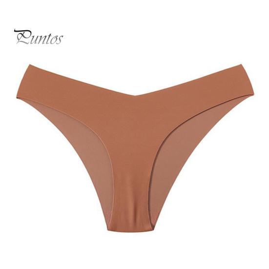 Dame truser Sømløs Middels Høyde Is Silke God Pusteevne Ensfarget Slim Fit Tynn Hurtigtørkende Casual Sport Undertøy Dame Briefs