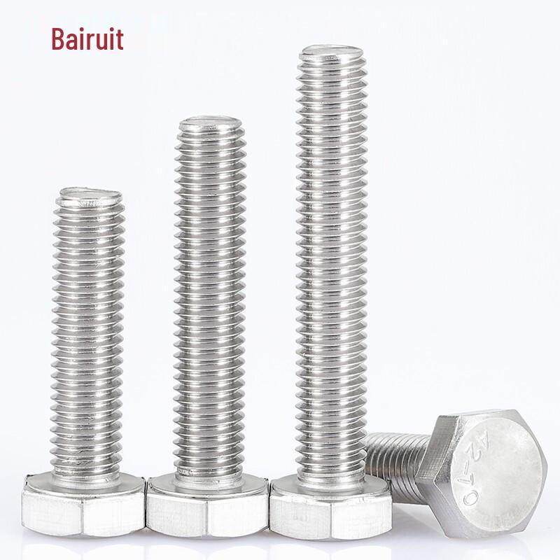 304 Stainless Steel Full Thread Hex Head Bolt