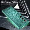 Electroplated Plastic Phone Case for Samsung Galaxy Z Fold 7 6 5 4 3 Fold6 Fold5 Fold4 Fold7 Hard Shell Hinge Protection Cover