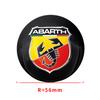 4pcs Car Wheel Center Hub Center Cap Rim Hub Dustproof Cover Emblem Sticker For Abbas Abarth Fiat Punto124/125/500 Stilo Ducato