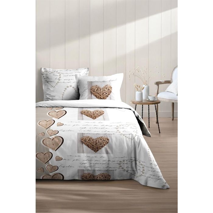 Parure de lit 220 x 240 cm Charming Coeur