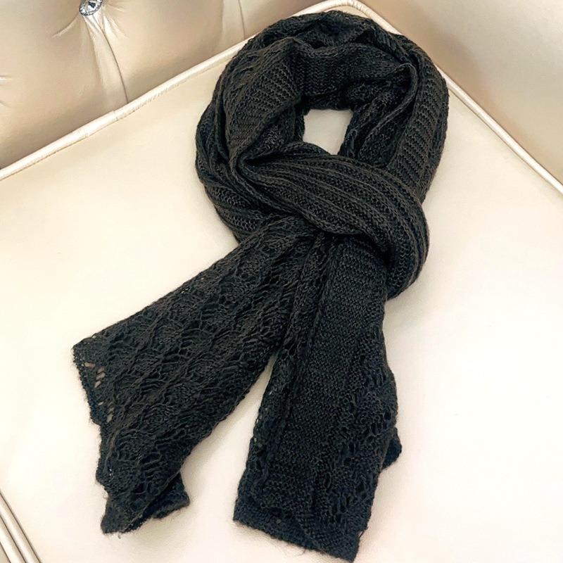 Mohair knitted scarf new fashion versatile warm imitation cashmere scarf shawl scarf