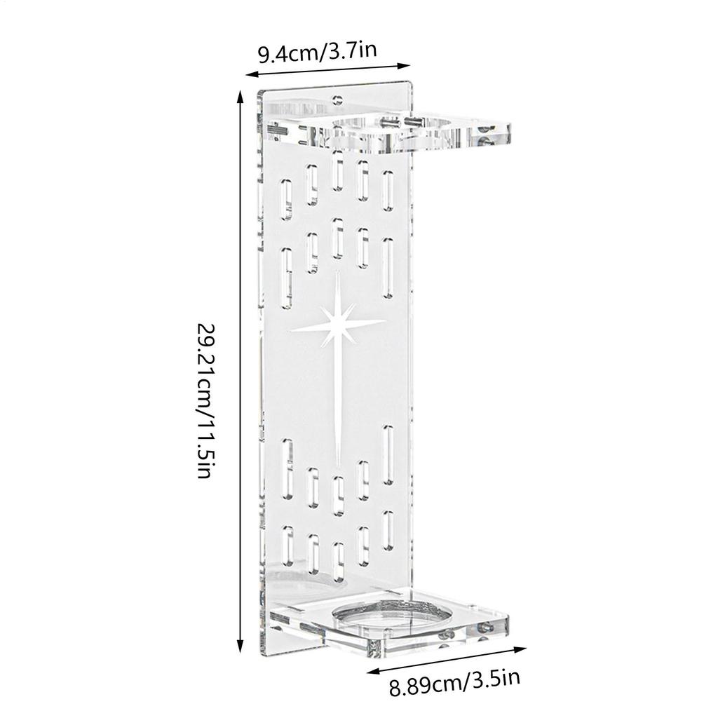 Wand Holder Wall Mount Vertical Acrylic Organizer Rack Wand Storage Wall Rack For Collectors Fans Cosplay Enthusiasts Hobbyists