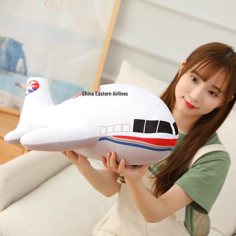 Plush Airplane Model Pillow for Kids - Children's Day Gift