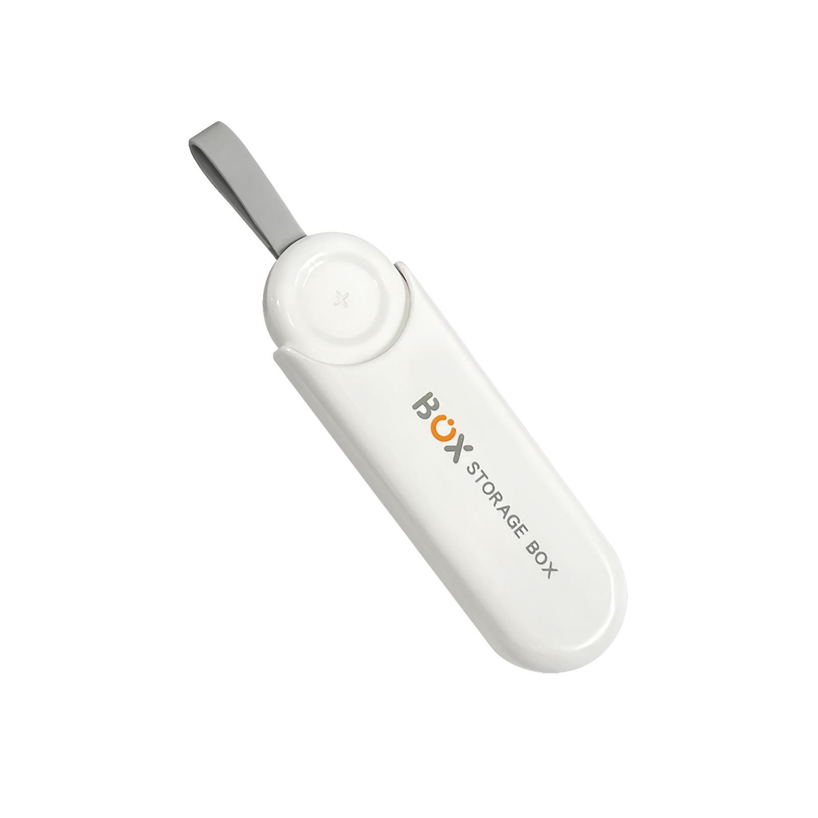 

Portable Three-Compartment Pill Organizer for On-the-Go Medication белый