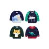 Spring and Autumn Kids Seabird Sweater K-style Children's Clothing Boys' Round Neck Sweater Baby Boys' Bottoming Shirt Lion Tops