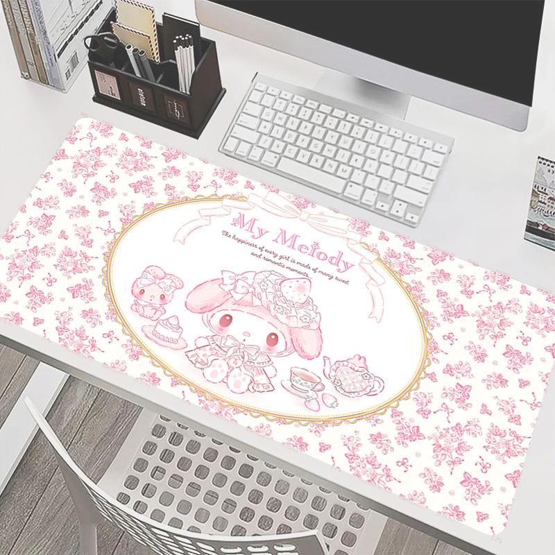 Mouse Pad M-My Melodys Gaming Accessories PC Edge White Gamer alfombrilla Computer Desk Mat Laptop Varmilo Keyboard Pad Mousepad