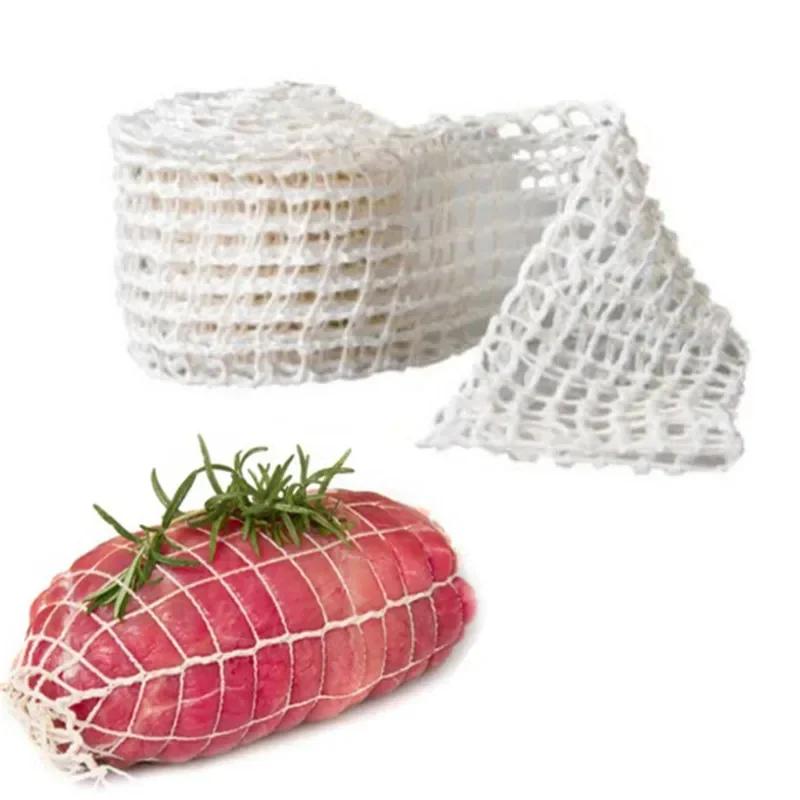 

1/3 Meter Cotton Meat Net Ham Sausage Roll Net Hot Dog Net Butcher s Strings Sausage Packaging Tools Kitchen Meat Cooking Tools 14 holes 1m