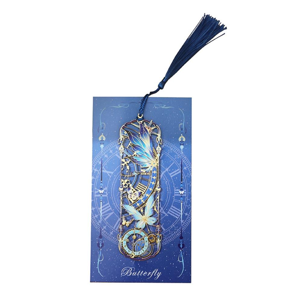 Students Reading Tool Metal Bookmarks Portable Long Tassel Bookmarks  for Book Clubs&Book Lovers
