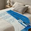 Music Theme Flannel Blanket – Soft Cozy Warm Plush Throw for Home Decor, Christmas & Halloween Festival