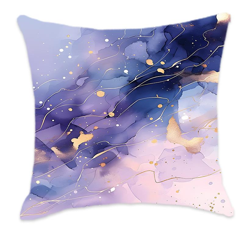 New Dreamy Gold, Pink, Blue and Purple Gradient Color Pillow Back Home Bedroom Bedside Sofa Cushion