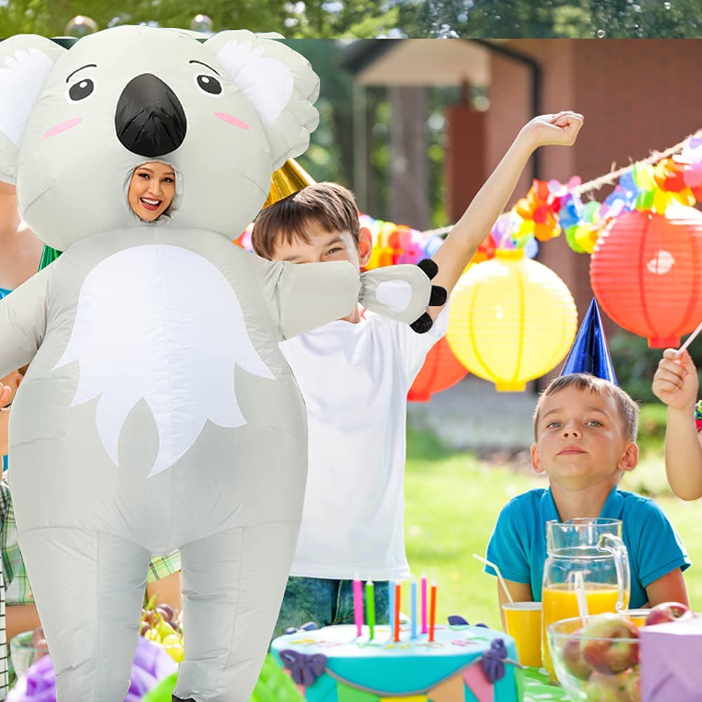 Bohuiteng Koala Cosplay Kigurumi Animal Monster Inflatable Costume Perfect for School Theater and Parties Costume, Set, Air-Filled, Christmas,