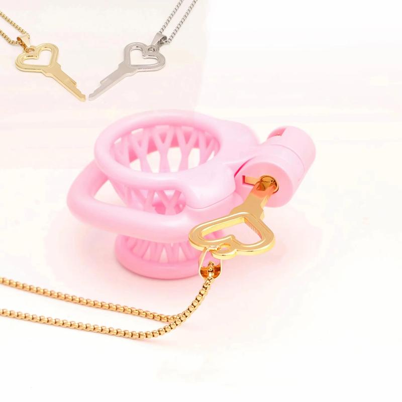 SM Chastity Cage Key Necklace Accessories Fits All Cages Key Couple Locks Holder Games Sex Cheating Integrated Preventing Toys