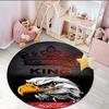 1PC round rug Ahly Football club Printed Round Area Rug ,Rug For Home Office, Round Chair Rug, Decorative Carpet Fan gifts Christmas gift